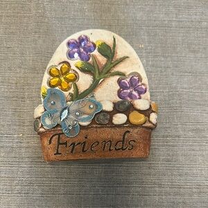 Decorative Friends Plaque with Colorful Accents